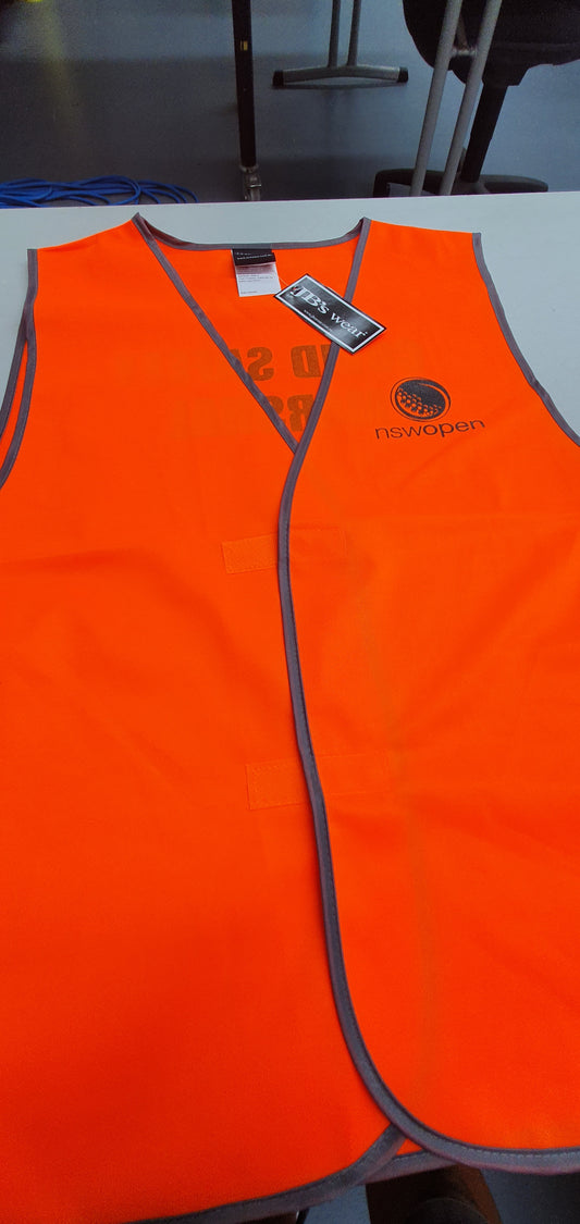 Custom printed hi vis safety vests