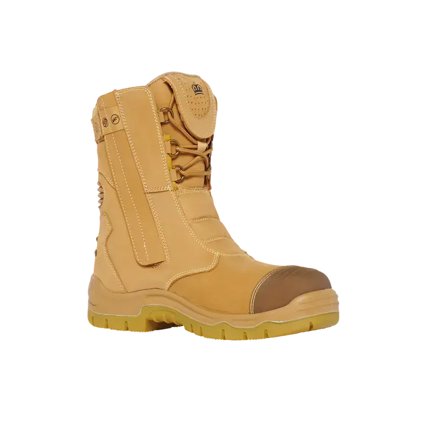 King Gee Bennu Rigger 9" Side Zip Work Boots Wheat K27173