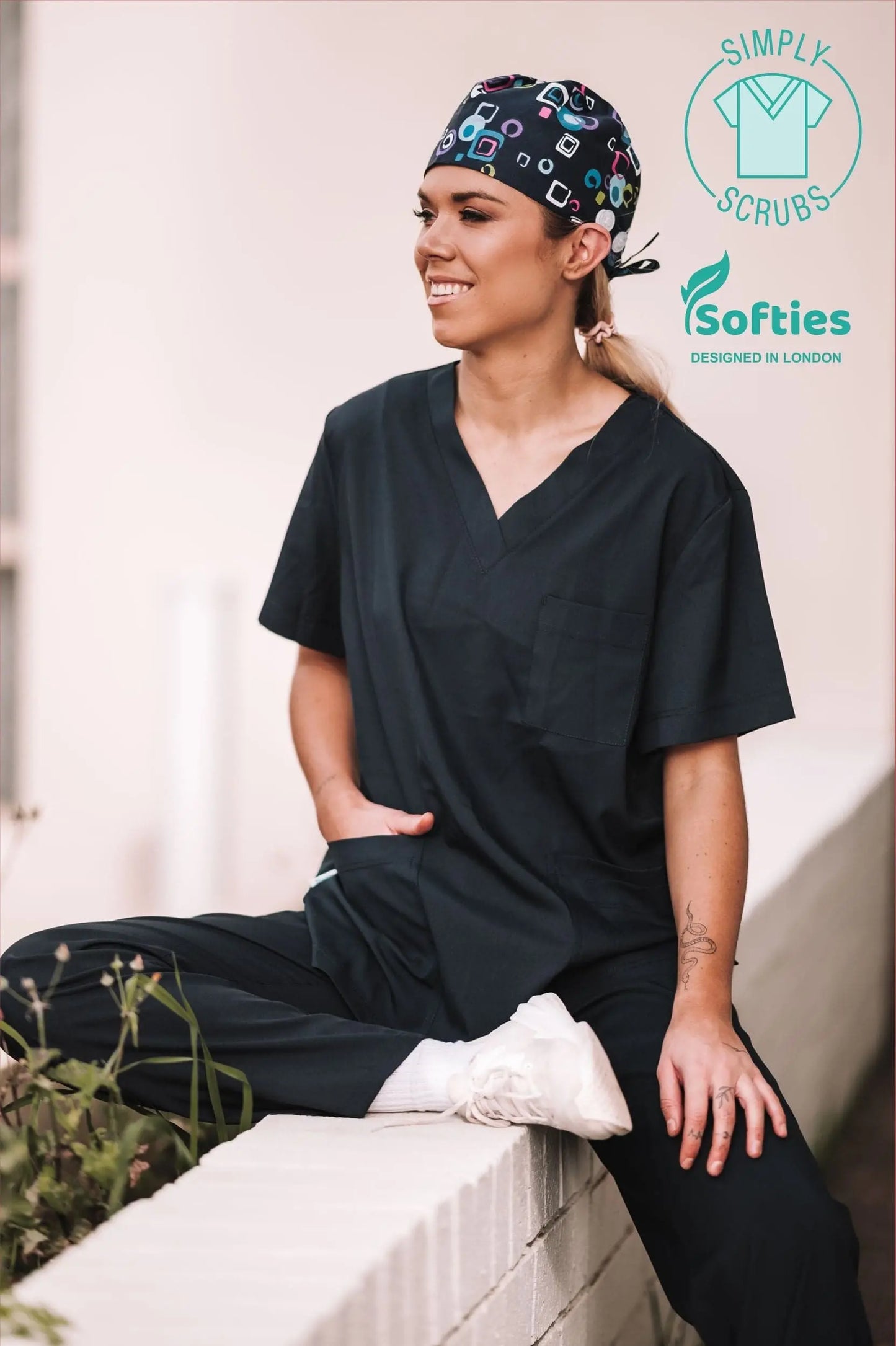 Printed Surgical Scrubs Cap/Surgical Hat SC0705 - Flash Uniforms