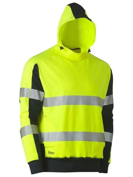 Bisley Taped Two Tone Hi Vis Contrast 4 Way Stretchy Hoodie BK6815T Bisley Workwear