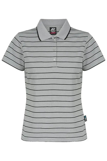 Aussie Pacific Vaucluse Lady Polos 2324 Aussie Pacific SILVER/BLACK 6