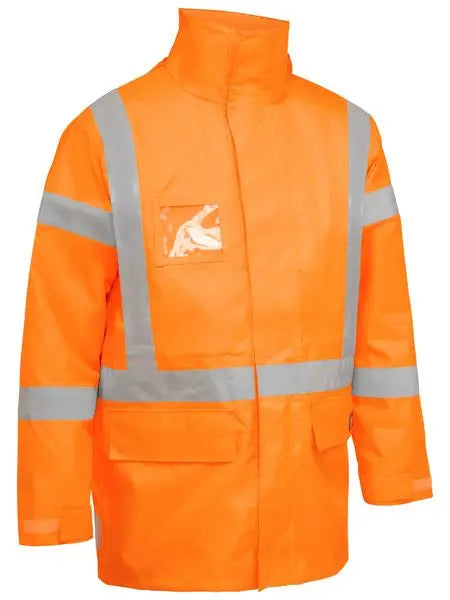Bisley X Taped 5 in 1 Rain Jacket BJ6374XT in Rail Orange