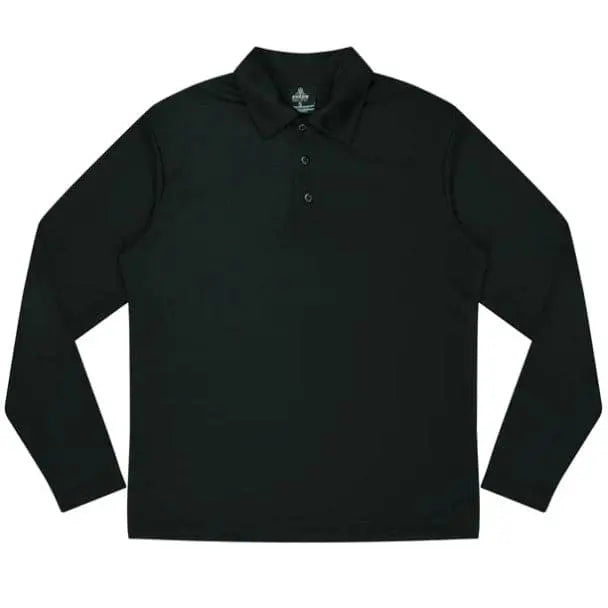 Aussie Pacific Botany Kids Long Sleeve Polo Shirt 3316 Casual Wear Aussie Pacific Black 4