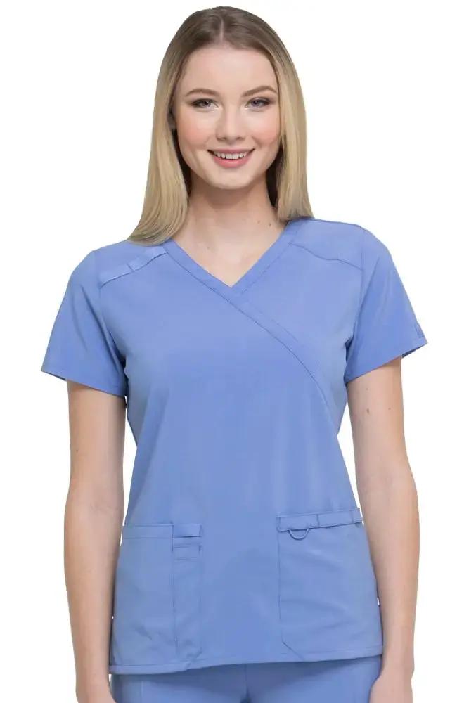 Dickies EDS Essentials Women's Mock Wrap Scrub Top DK625 Simply Scrubs Australia