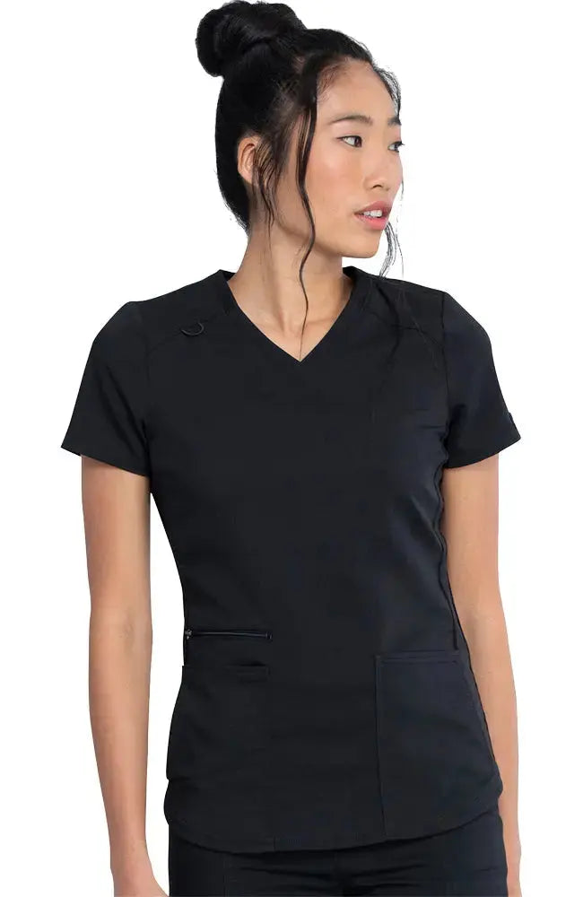 Dickies Balance Women's Knitted Panel Scrub Top DK875 Simply Scrubs Australia