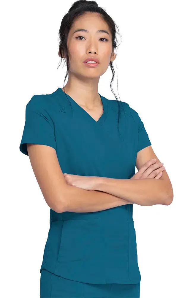 Dickies Balance Women's Knitted Panel Scrub Top DK875 Simply Scrubs Australia