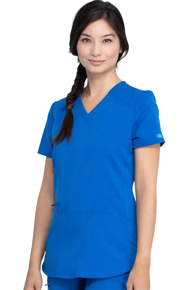 Dickies Balance Women's Knitted Panel Scrub Top DK875 Simply Scrubs Australia