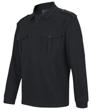 Jb's Long Sleeve Epaulette Polo Shirt 210EL Jb's Wear