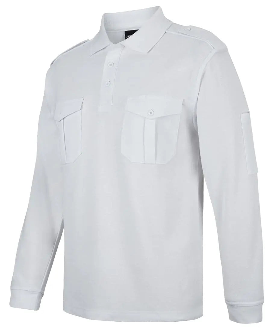 Jb's Long Sleeve Epaulette Polo Shirt 210EL Jb's Wear