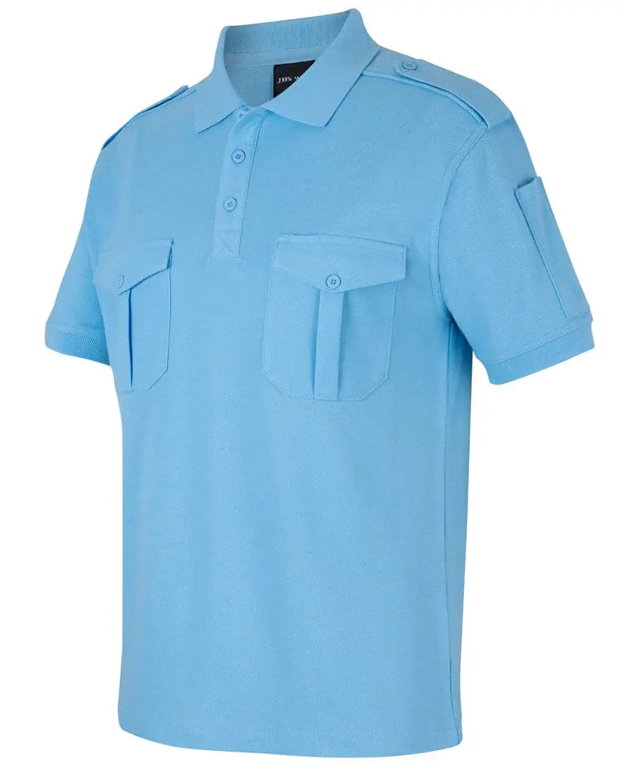Jb's Short Sleeve Epaulette Polo Shirt 210ES Jb's Wear