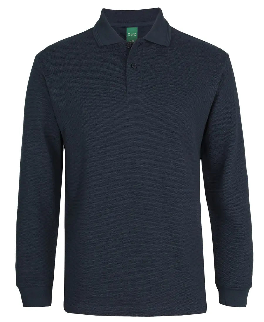 Jb's Popcorn Cotton Long sleeve Polo Shirt 2PCL Jb's Wear