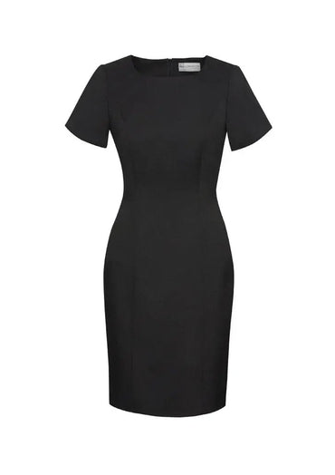 Biz Corporates Women's Short Sleeve Shift Dress 30112 - Flash Uniforms