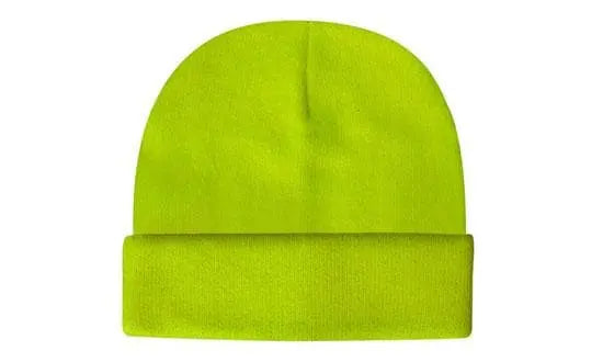 Headwear Hi-vis Knitted Acrylic Beanie X12 - 3028 Headwear Professionals