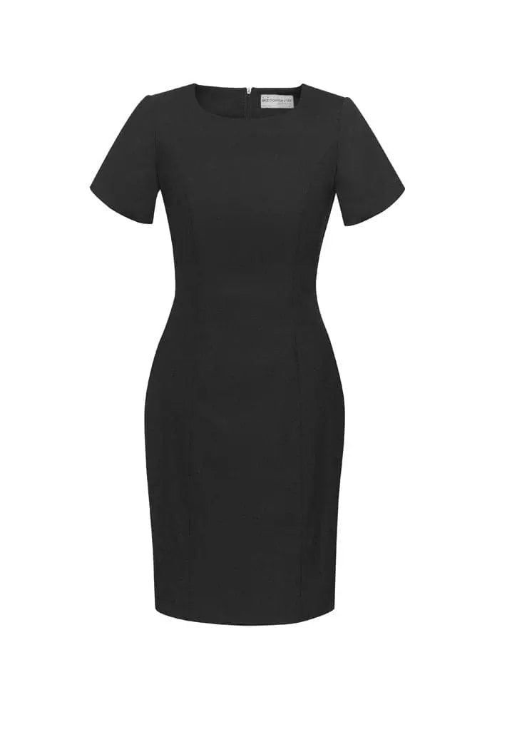 Biz Corporates Women's Short Sleeve Shift Dress 34012 - Flash Uniforms