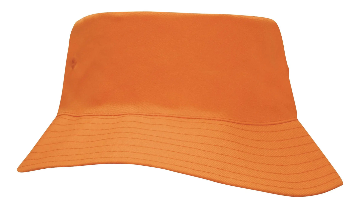 Headwear Childs Breathe P/twill Bucket Hat X12 Headwear Professionals