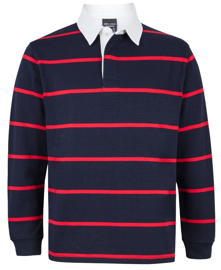 Jb's Yarn Dyed Rugby Polo Shirt 3RYD