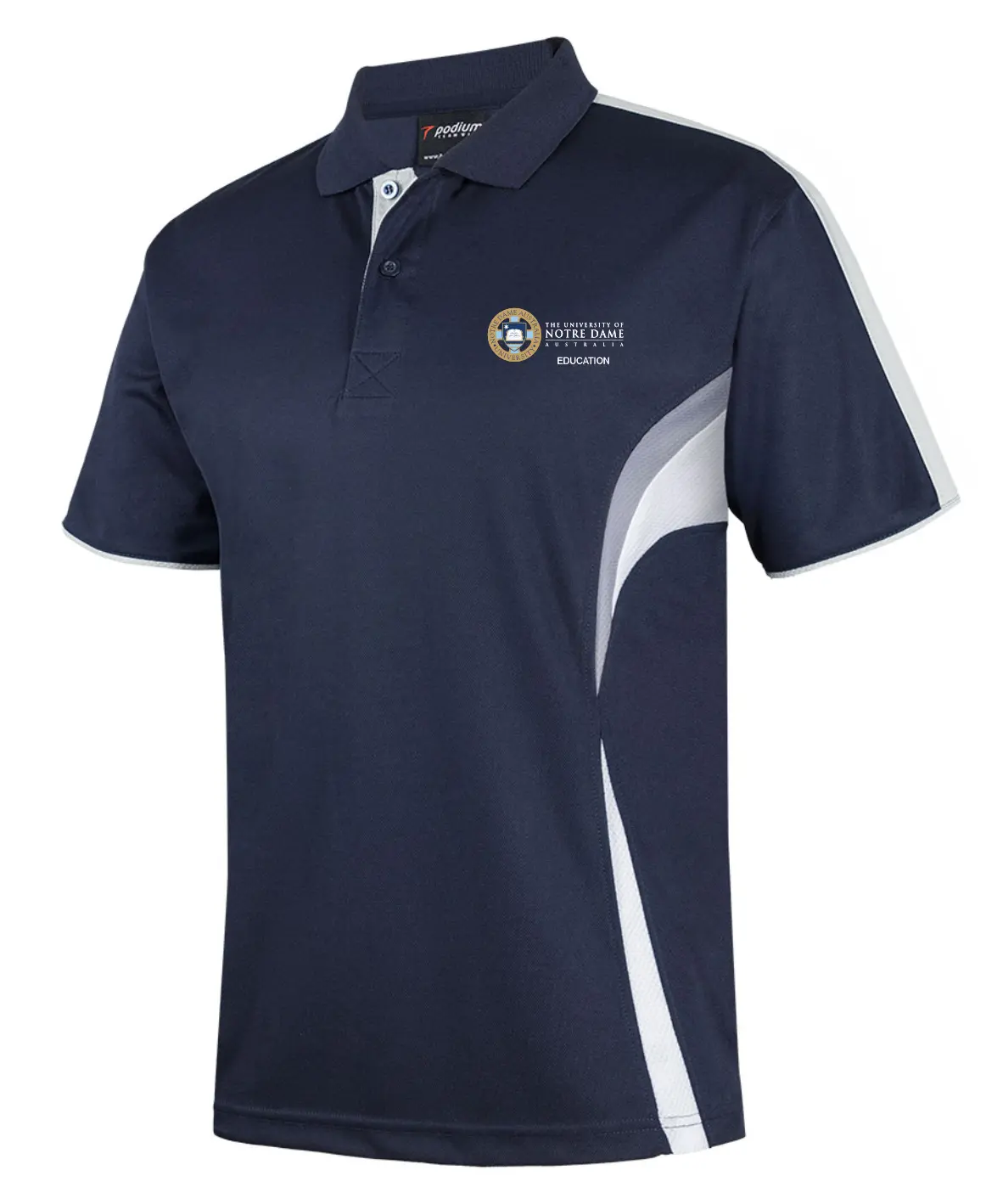 UNDA Men's EDUCATION Navy Cool Polo UNDACOP