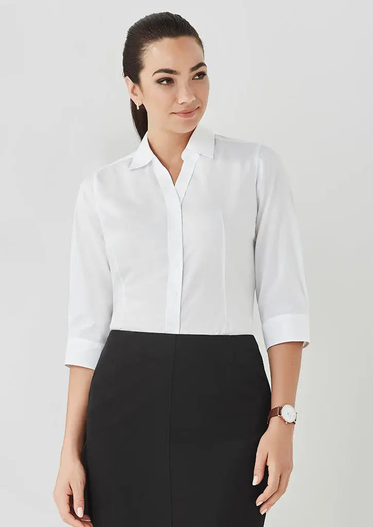 Biz Corporates Hudson Womens 3/4 Sleeve Shirt 40311 Biz Corporates