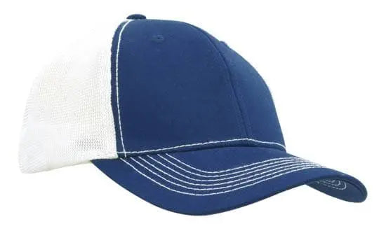 Headwear Chino Twill W/hi-tech Mesh Cap X12 - 4123 Headwear Professionals