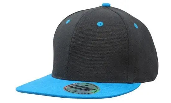Headwear Kids Amer/t Flat Peak 2 Tone Cap X12 Headwear Professionals