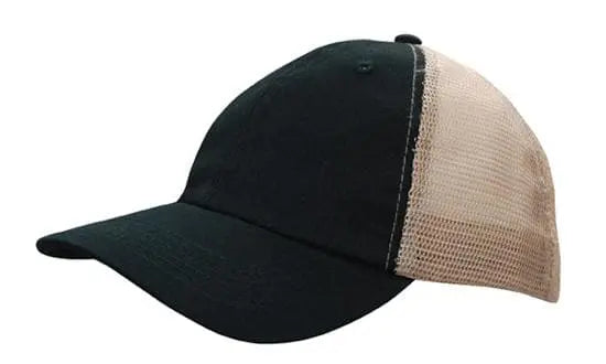 Headwear Washed Chino Soft Mesh Back Cap X12 - 4145 Headwear Professionals