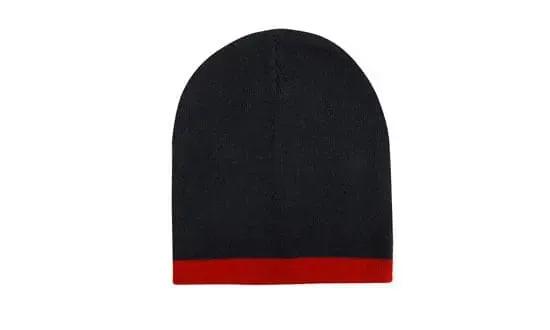 Headwear Acrylic Two Tone Roll Down Beanie X12 - 4188 Headwear Professionals
