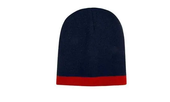 Headwear Acrylic Two Tone Roll Down Beanie X12 - 4188 Headwear Professionals