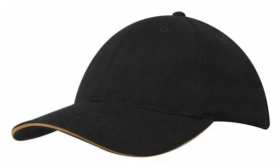 Headwear Brushed Heavy Cotton Cap With Sandwich Trim X12 - 4210 Headwear Professionals