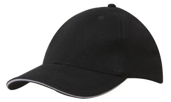 Headwear Brushed Heavy Cotton Cap With Sandwich Trim X12 - 4210 Headwear Professionals