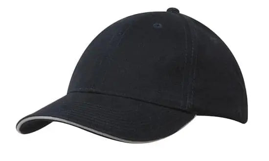 Headwear Brushed Heavy Cotton Cap With Sandwich Trim X12 - 4210 Headwear Professionals