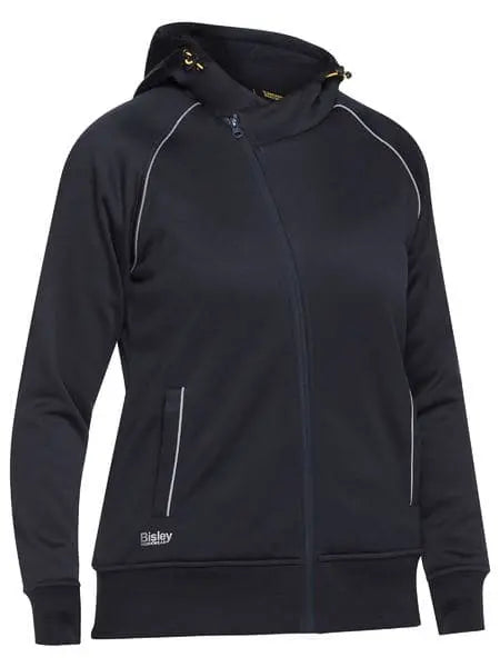 Bisley Women's Fleece Zip Front Hoodie With Sherpa Lining BKL6925 Bisley Workwear