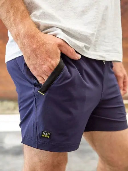 Bisley 4 Way Stretch Elastic Waist Shorts BSH1331 Bisley Workwear