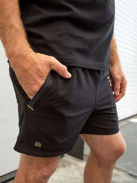 Bisley 4 Way Stretch Elastic Waist Shorts BSH1331 Bisley Workwear