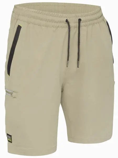 Bisley Flex & Move 4 Way Stretch Elastic Waist Cargo Shorts BSHC1333 Bisley Workwear