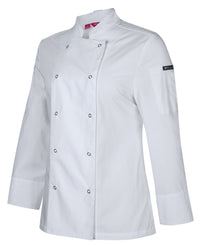 Jb's Women’s Long Sleeve Button Chef Jacket 5CJL1