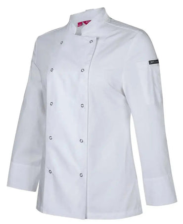 Jb's Women’s Long Sleeve Button Chef Jacket 5CJL1 Metro Workwear.