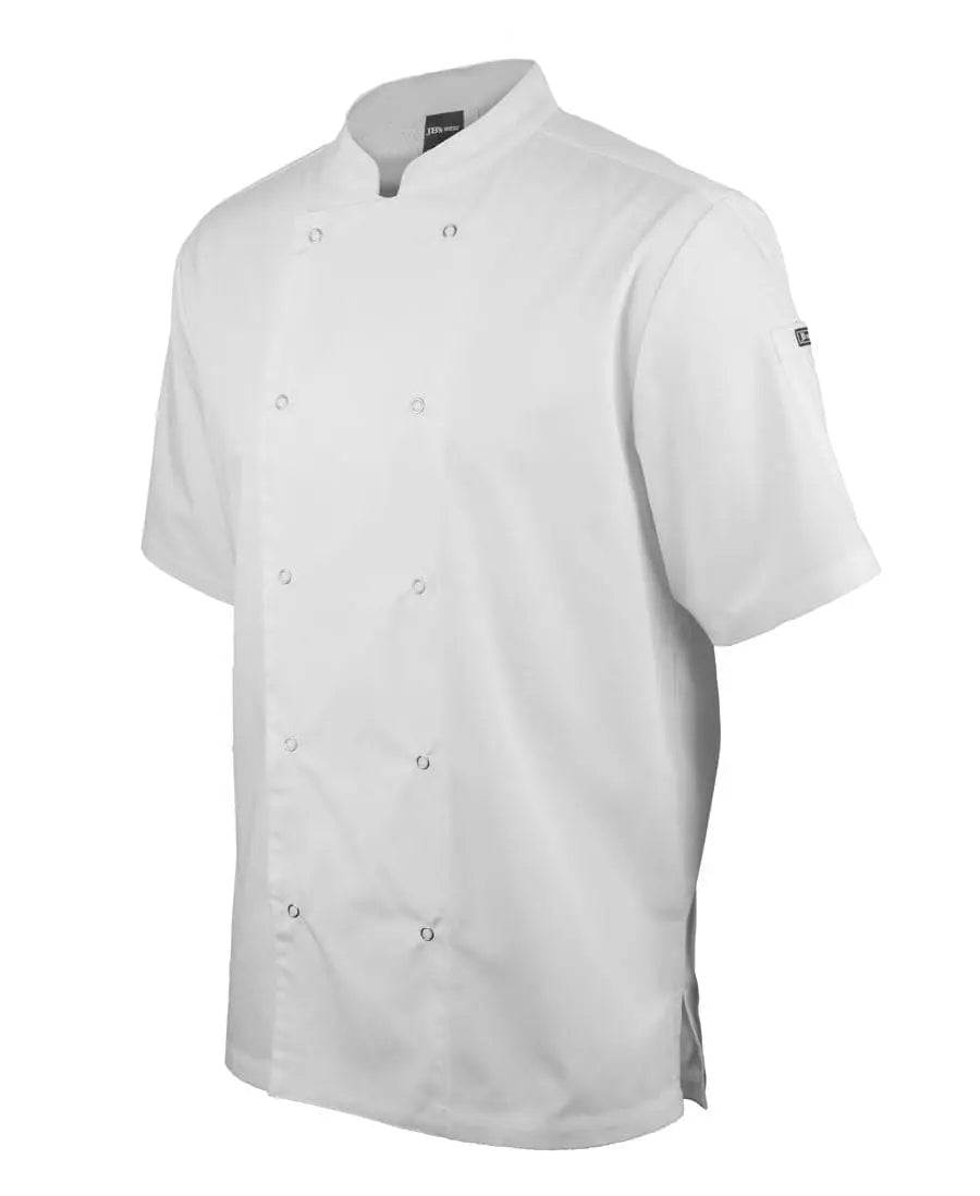 JB'S Short Sleeve Snap Button Chef's Jacket 5CJS - Flash Uniforms