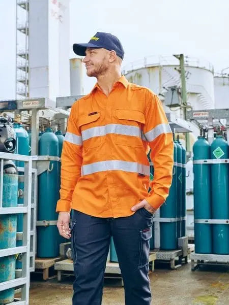 Bisley Workwear Apex 160 Taped FR Ripstop Vented Shirt BS8339T - Flash Uniforms