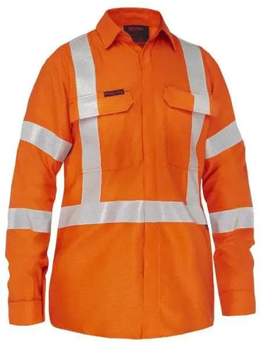 Bisley Apex 185 Women's X-Taped Hi Vis FR Vented Shirt BL8439XT - Flash Uniforms
