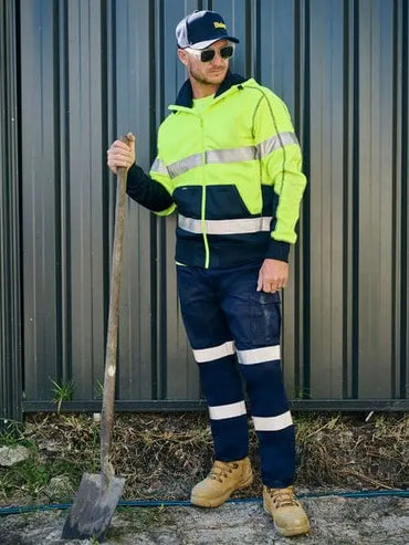 Bisley Stretch Taped Cotton Elastic Waist Cargo Work Pants BPC6029T Bisley Workwear