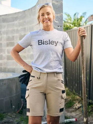 Bisley Women's Flex & Move 4 Way Stretch Cargo Shorts BSHL1332 Bisley Workwear