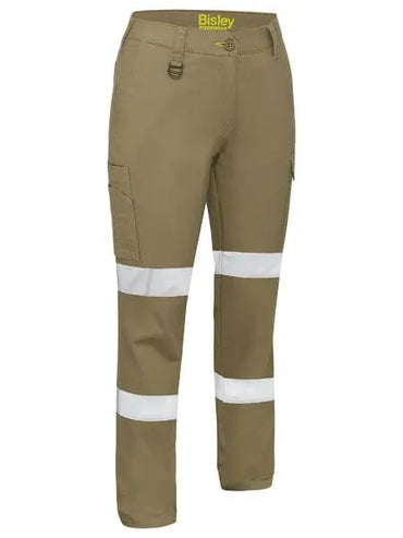 Bisley Women's Stretch Taped Cotton Cargo Work Pants BPLC6008T Bisley Workwear