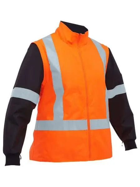 Bisley Taped Women's Hi Vis 5 in 1 Rain Jacket BKL6975 Bisley Workwear