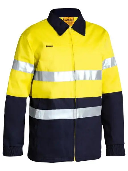 Bisley Workwear 3m Taped Hi Vis Drill Jacket BK6710T Bisley Workwear