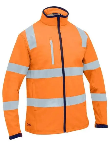 Bisley Taped Hi Vis Softshell Jacket BJ6058T Bisley Workwear