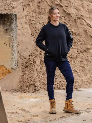 Bisley Women's Fleece Crew Neck Jumper BKL6723 Bisley Workwear