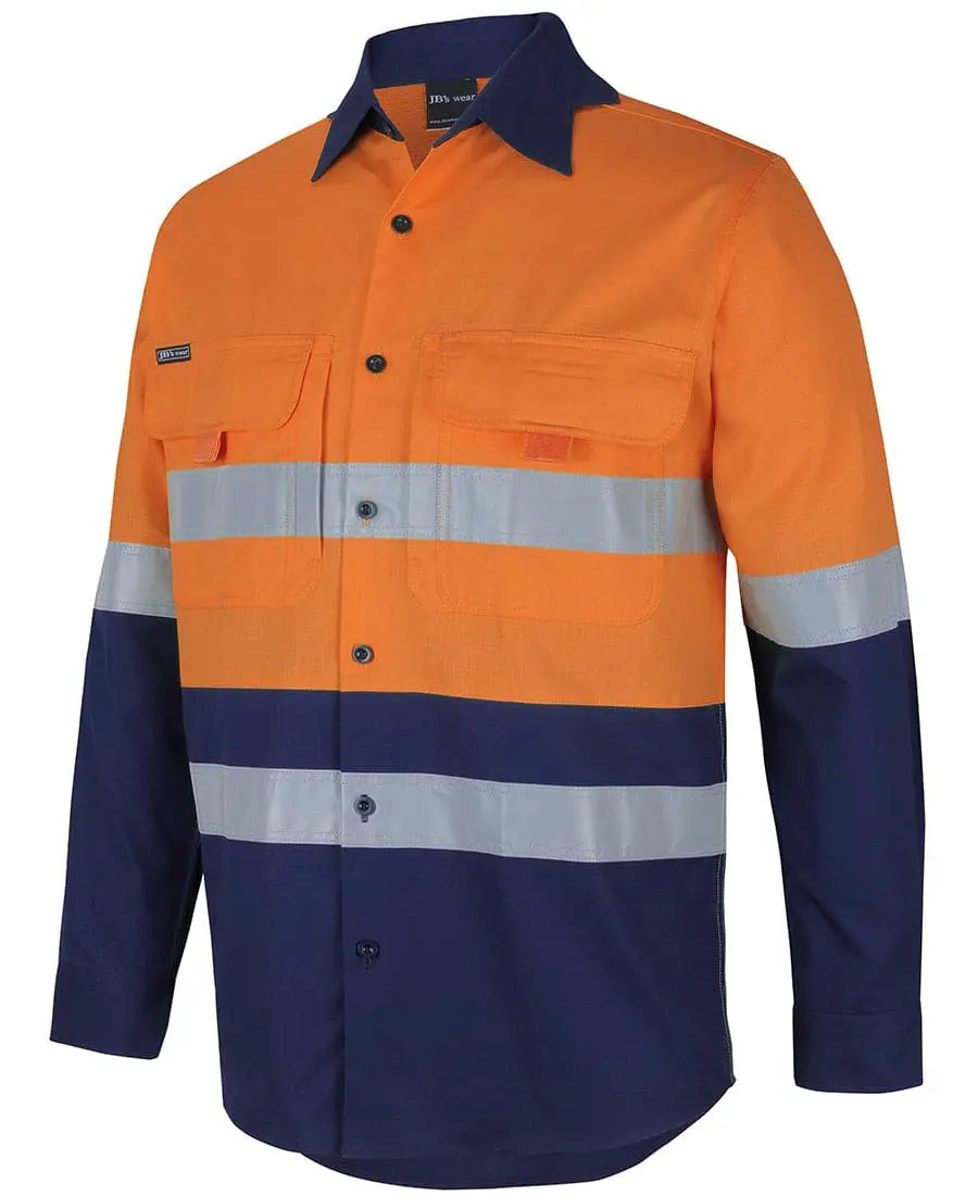 Hi Vis (D+n) Ripstop L/s Fishing Shirt 6DNRL Jb's Wear