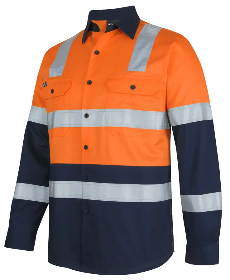 JB'S Hi-Vis Long Sleeve Level 3 Work Shirt 6DNW3 Jb's Wear