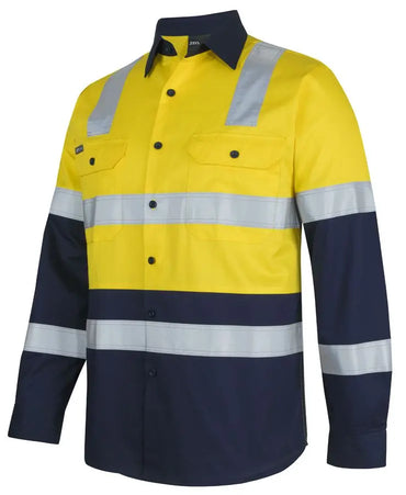 JB'S Hi-Vis Long Sleeve Level 3 Work Shirt 6DNW3 Jb's Wear