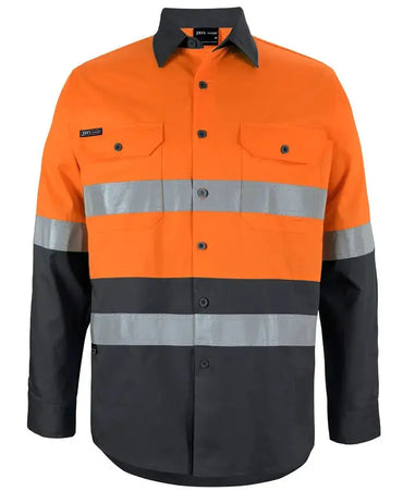 JB'S Hi-Vis Long Sleeve Work Shirt 6DNWL